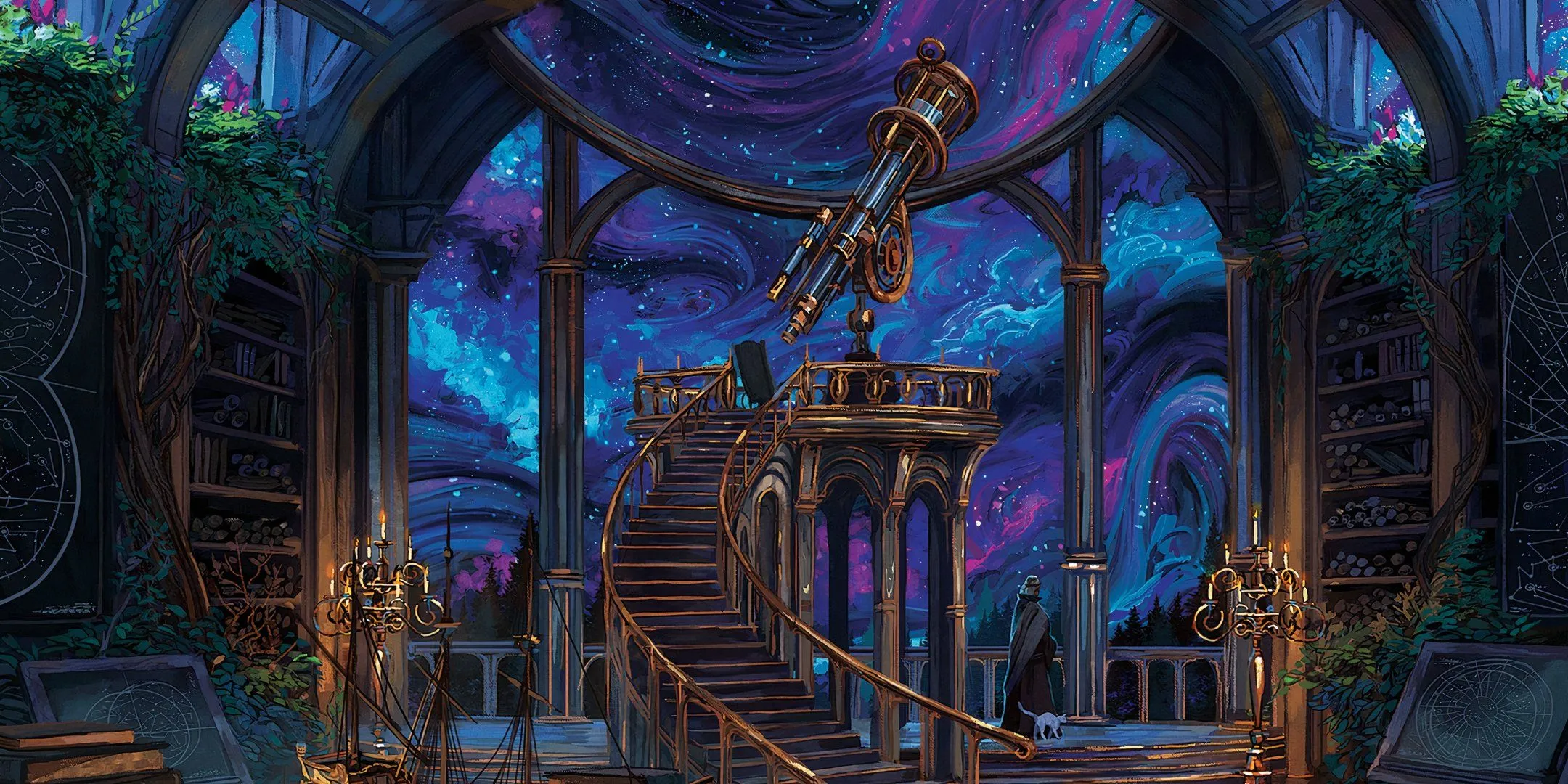 Đài thiên văn Astral từ Spelljammer, một ví dụ về cảnh quan kỳ ảo có thể được tạo ra bằng ảo ảnh trong D&amp;D.