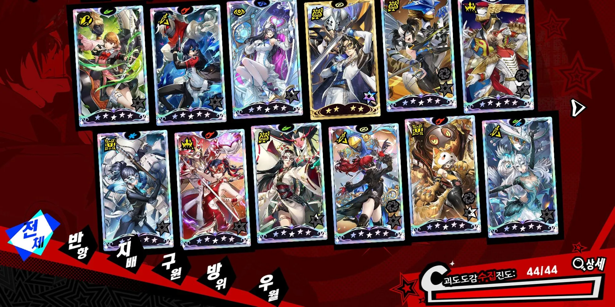 Danh sách tất cả nhân vật Gacha hiện có trong Persona 5 The Phantom X
