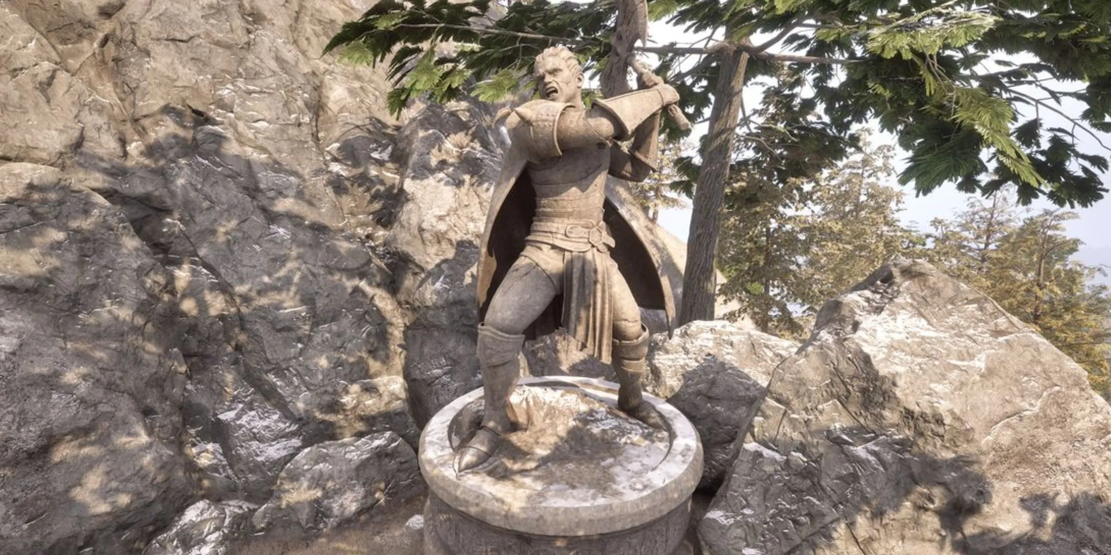 Đền thờ của Boethia trong Oblivion Remastered, Daedric Prince của sự tàn bạo và mưu mô.