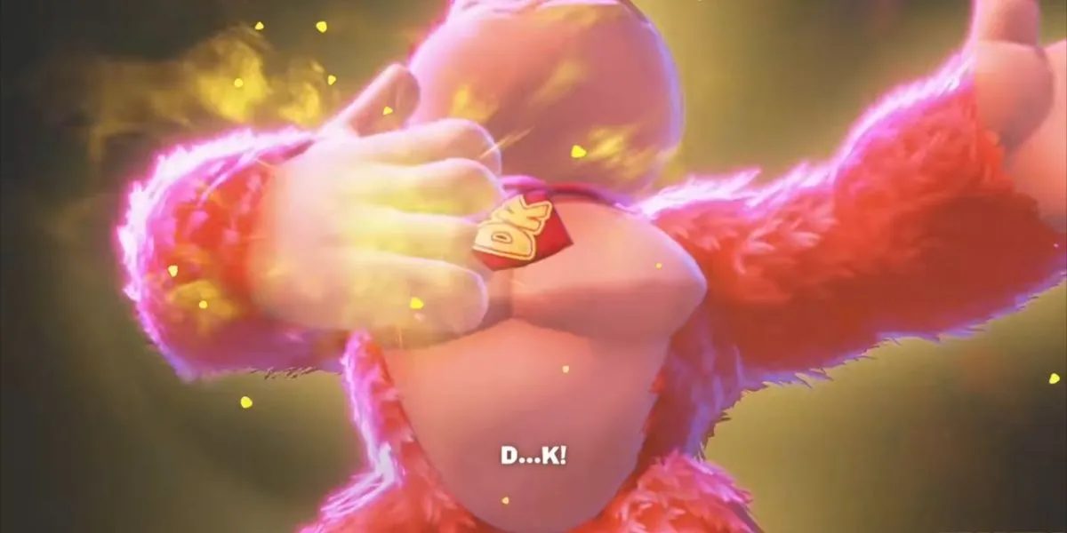 Donkey Kong gõ ngực để kích hoạt trạng thái biến hình Bananza mạnh mẽ