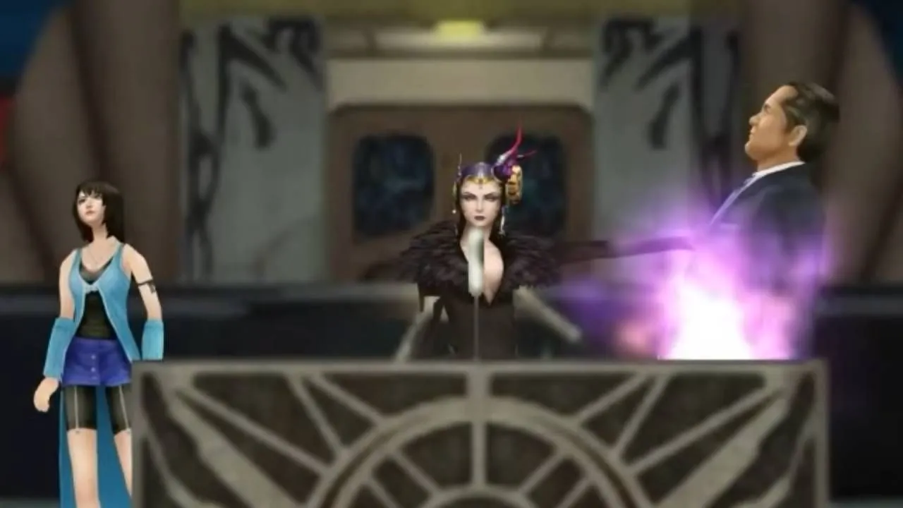 Edea giết Vinzer Deling trong Final Fantasy 8