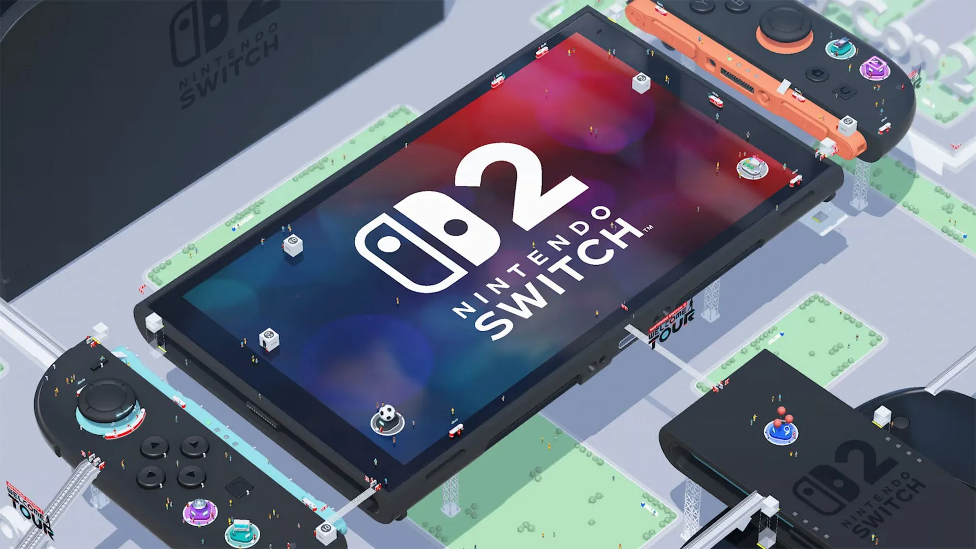Giao diện minigame Speed Golf trong Nintendo Switch 2 Welcome Tour phô diễn chức năng Joy-Con
