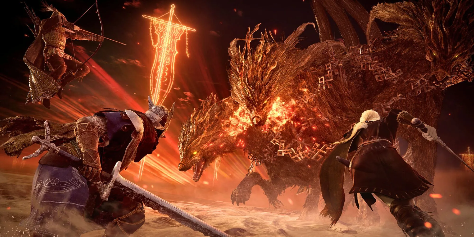 Gladius, Beast of Night, trùm sói ba đầu trong Elden Ring Nightreign