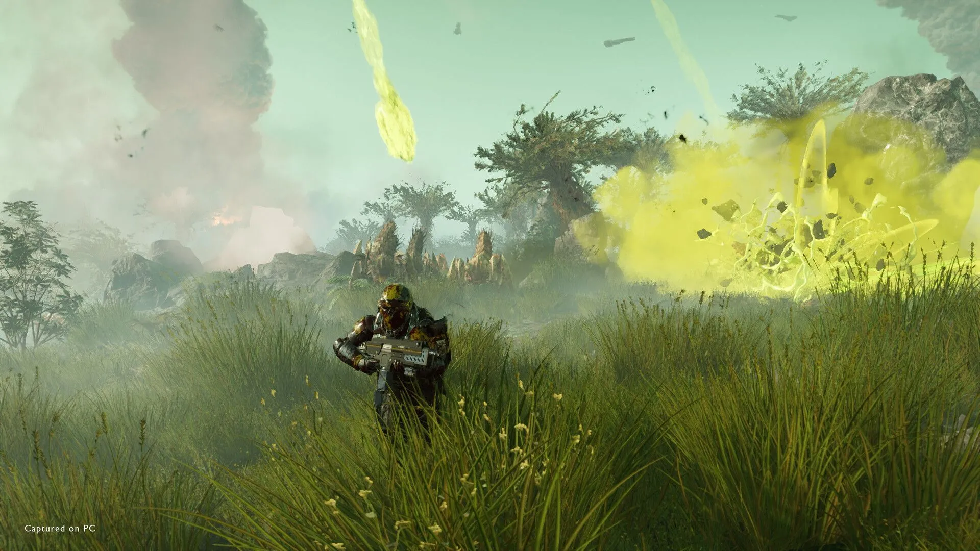 Helldivers 2: Cảnh chiến đấu dữ dội với kẻ thù