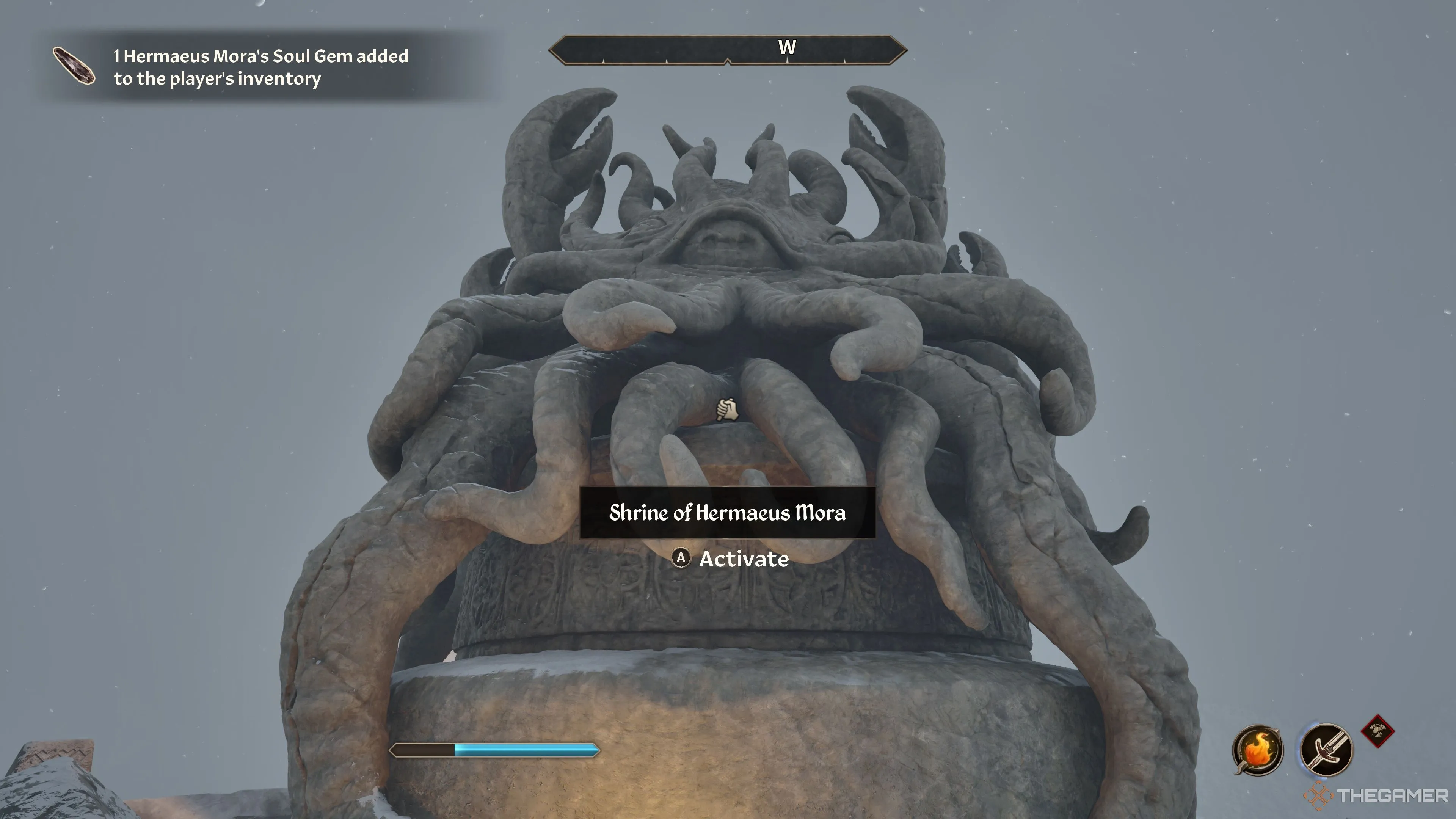 Hermaeus Mora, Daedric Prince của tri thức và bí mật, xuất hiện trong Oblivion Remastered với hình dạng xúc tu đặc trưng.