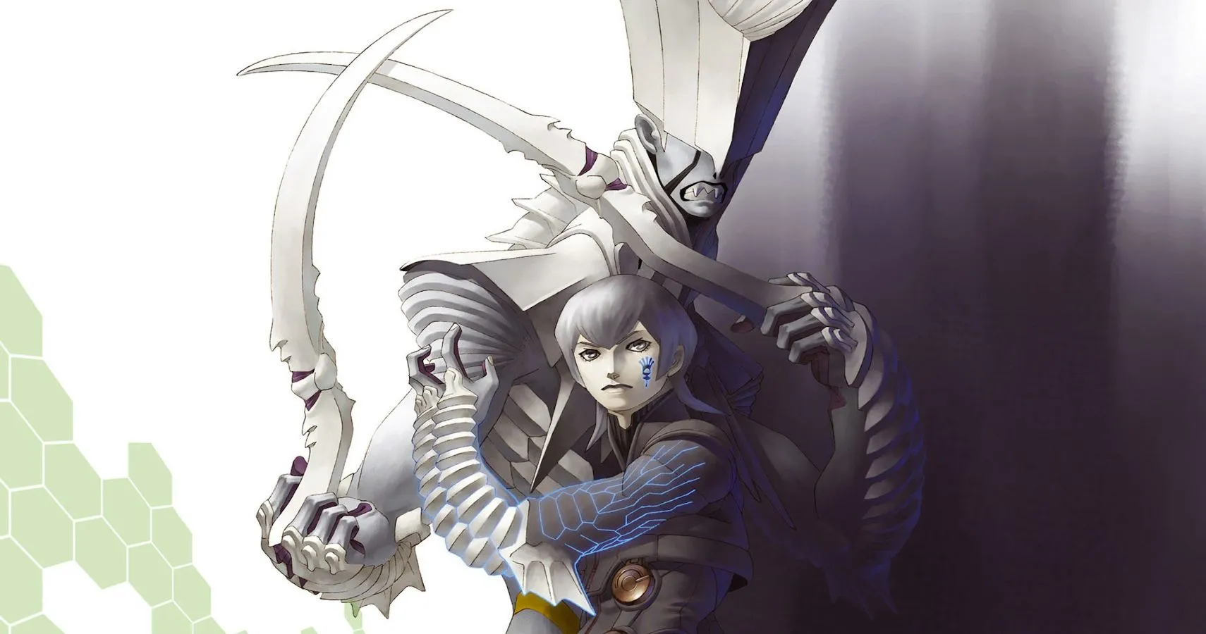 Hình ảnh nghệ thuật của Serph, nhân vật chính trong Shin Megami Tensei: Digital Devil Saga.