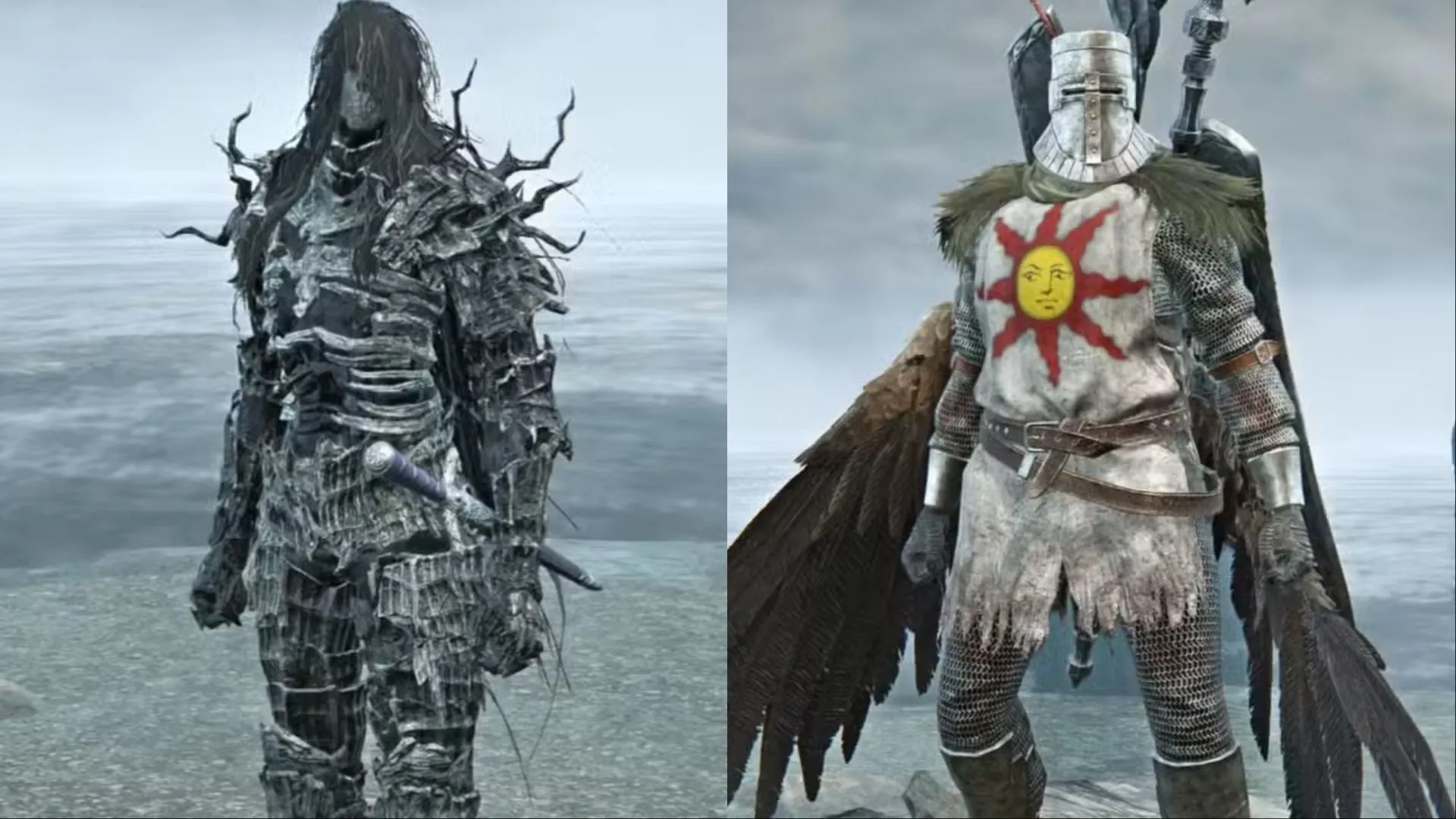 Hình ảnh trang phục Darkwraith và Sunlight Knight trong Elden Ring Nightreign