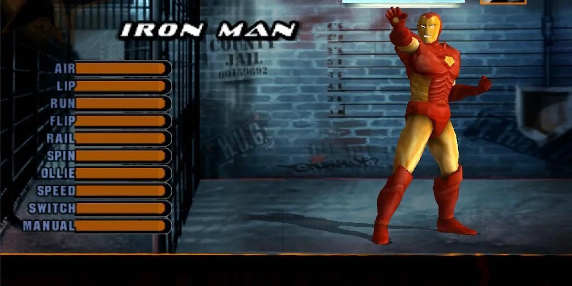 Iron Man trượt ván trong Tony Hawk's Underground