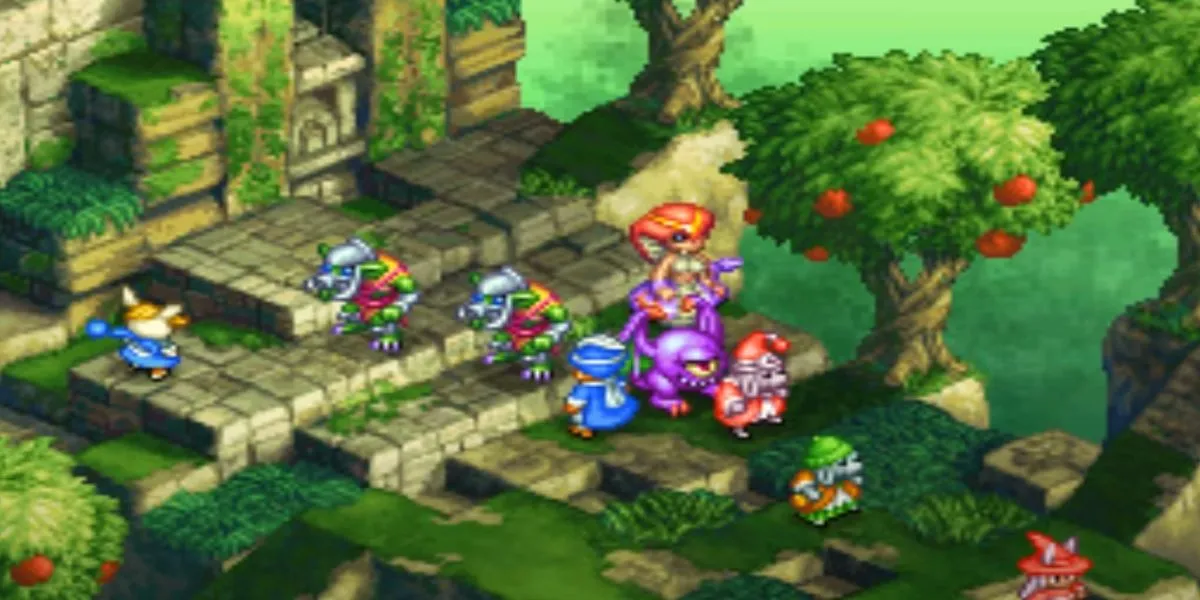 Một Blue Mage đang học kỹ năng mới trong Final Fantasy Tactics A2: Grimoire Of The Rift.