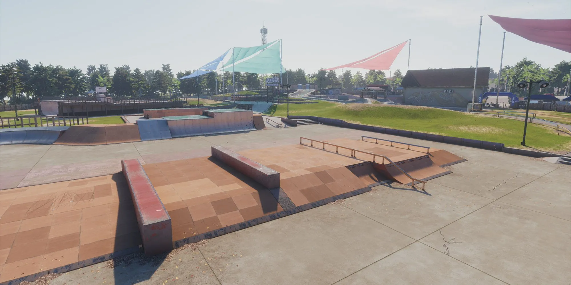 Người trượt ván đang thực hiện động tác chuyên nghiệp trong Tony Hawk's Pro Skater 3 + 4, minh họa sự đa dạng bản đồ
