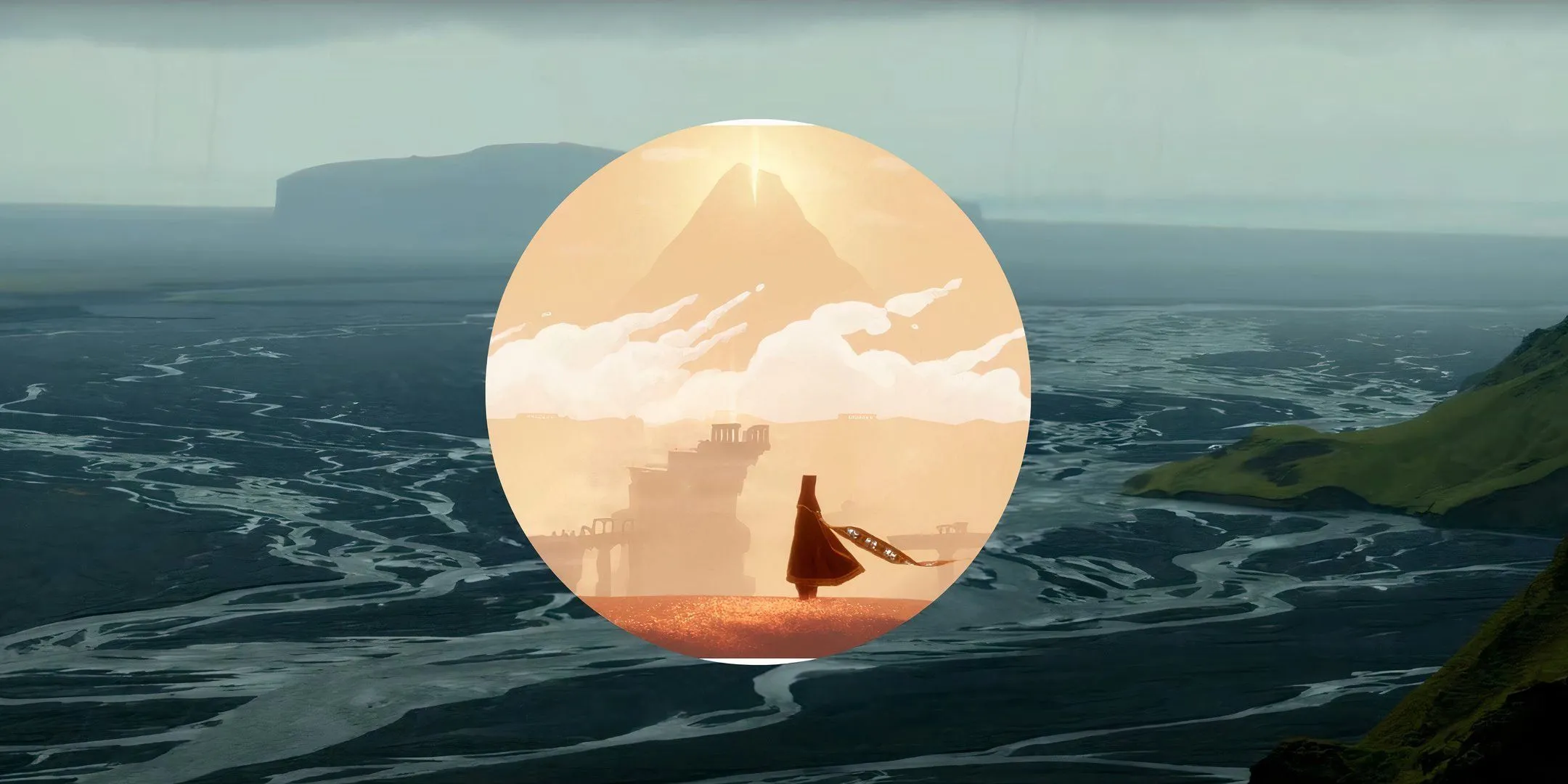 Nhân vật chính Journey đối mặt với vùng đất hoang từ Death Stranding