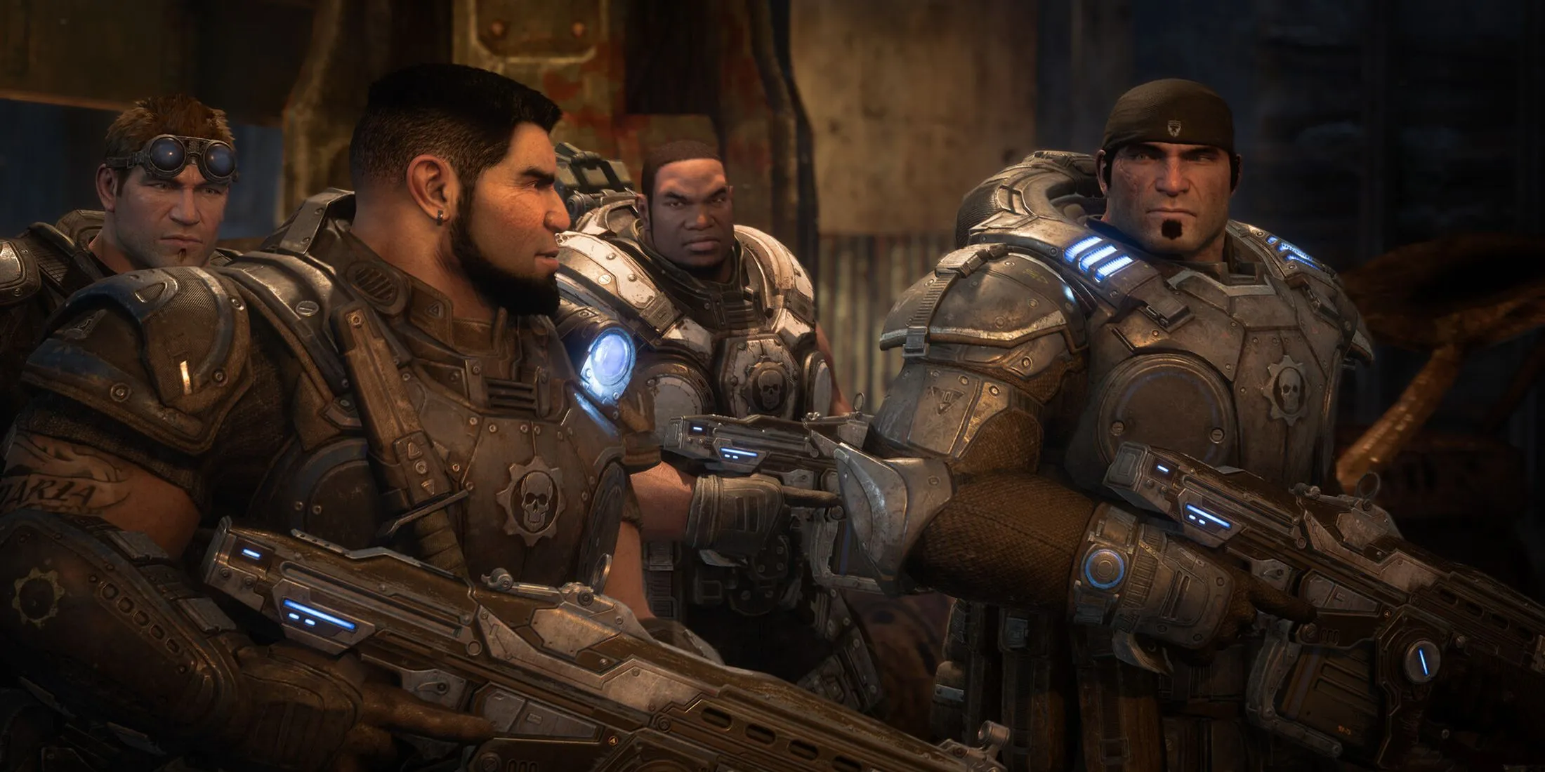 Nhân vật Dom, Cole và Marcus trong Gears of War Reloaded