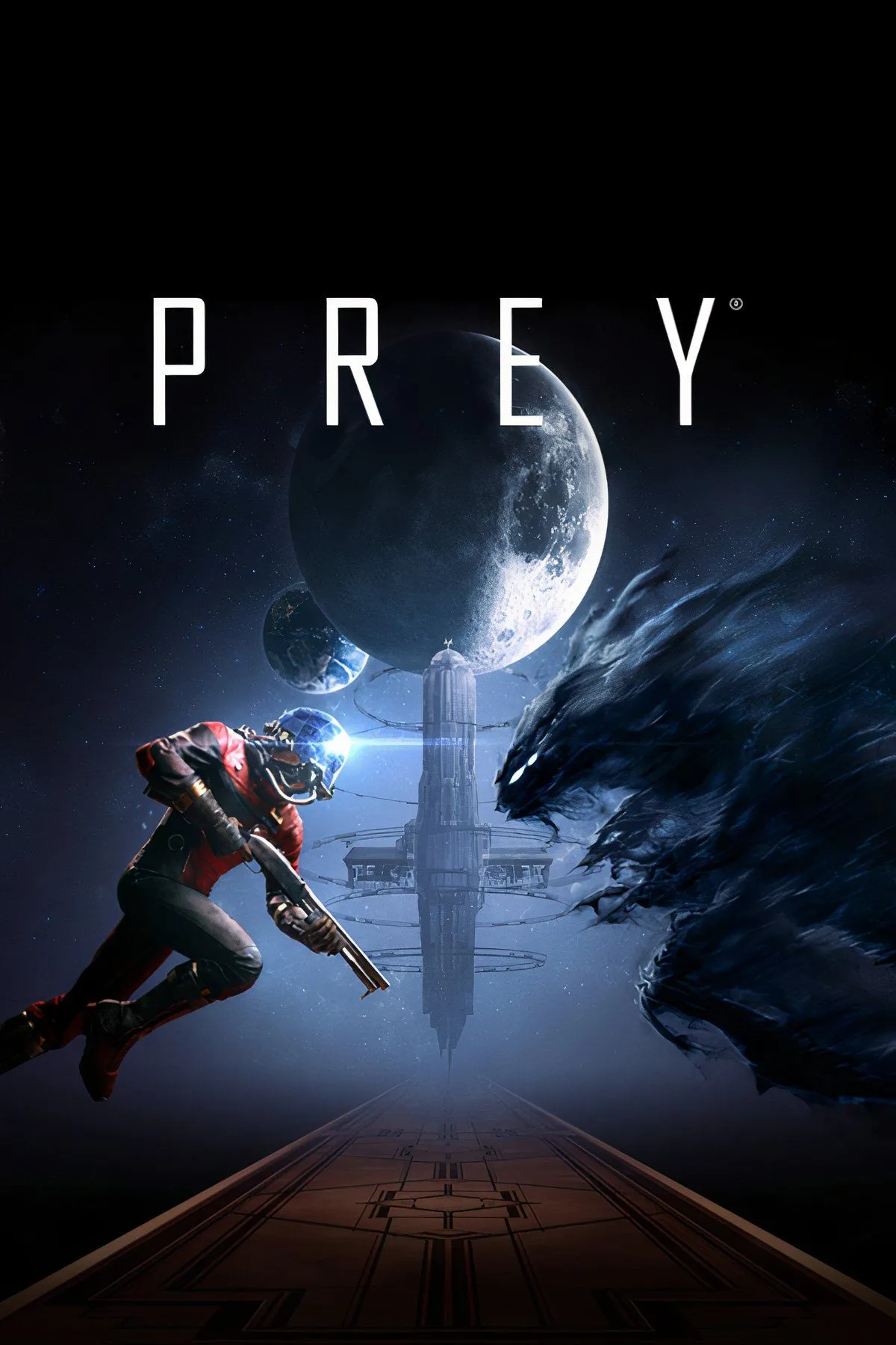 Nhân vật Morgan Yu khám phá trạm không gian Talos I trong Prey (2017)