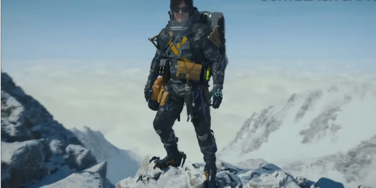 Sam mặc Black Camo Suit giúp ngụy trang hiệu quả trong các khu vực tối Death Stranding 2