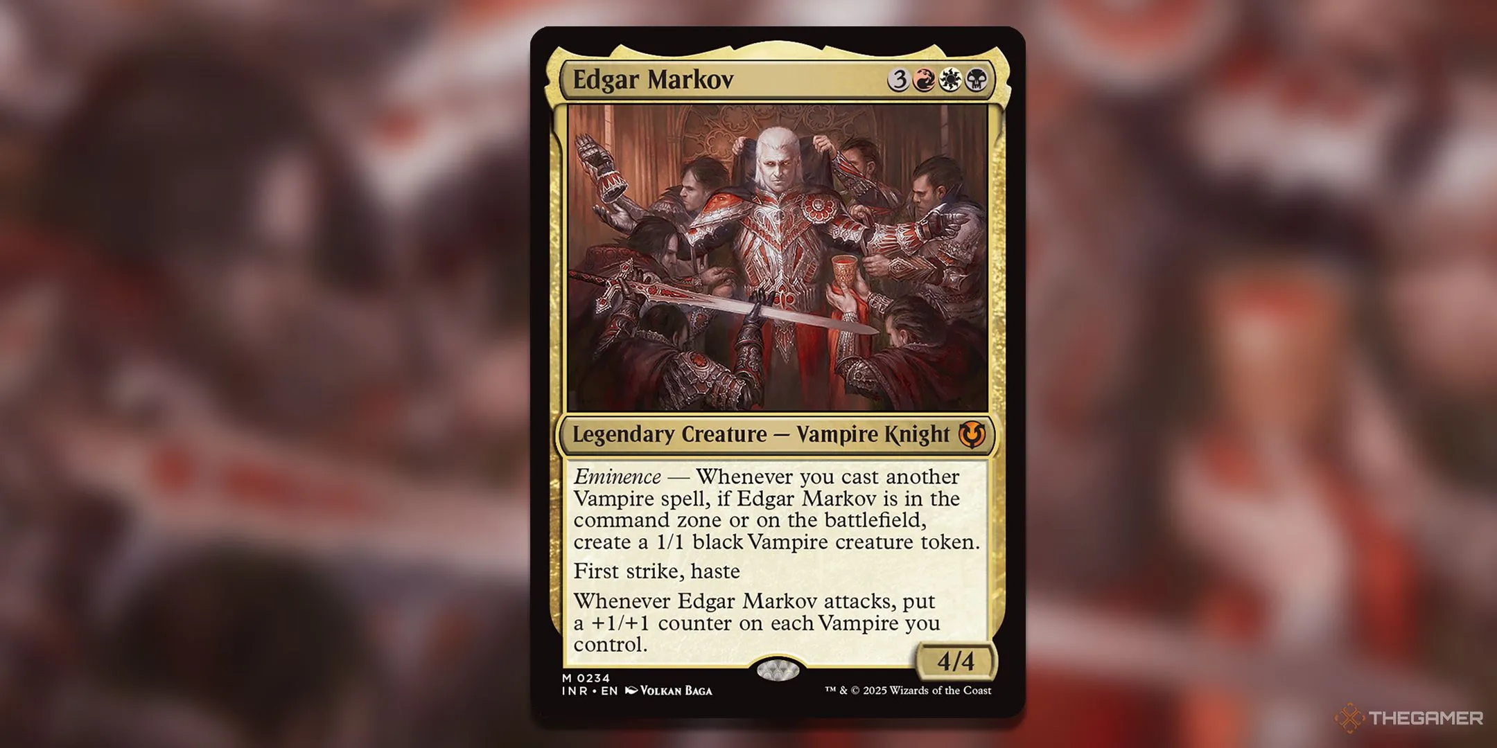 Thẻ bài Edgar Markov, thủ lĩnh ma cà rồng trong Magic: The Gathering