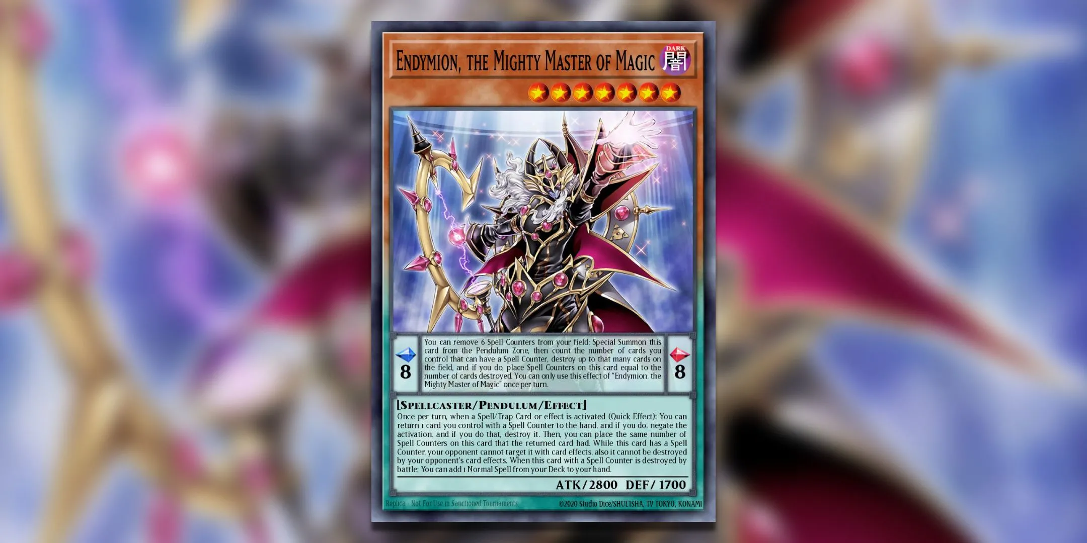 Thẻ bài ma pháp sư Endymion, The Mighty Master Of Magic trong Yu-Gi-Oh! TCG.