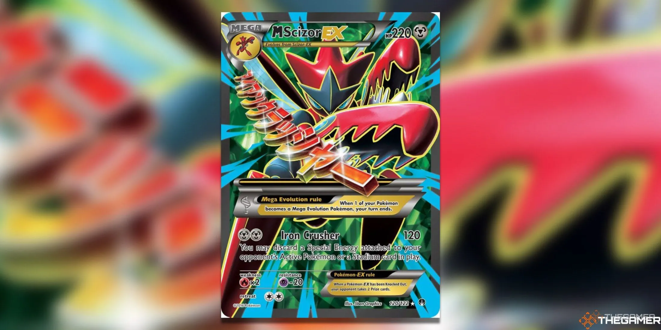 Thẻ bài Mega Evolution M Scizor EX từ Pokemon TCG