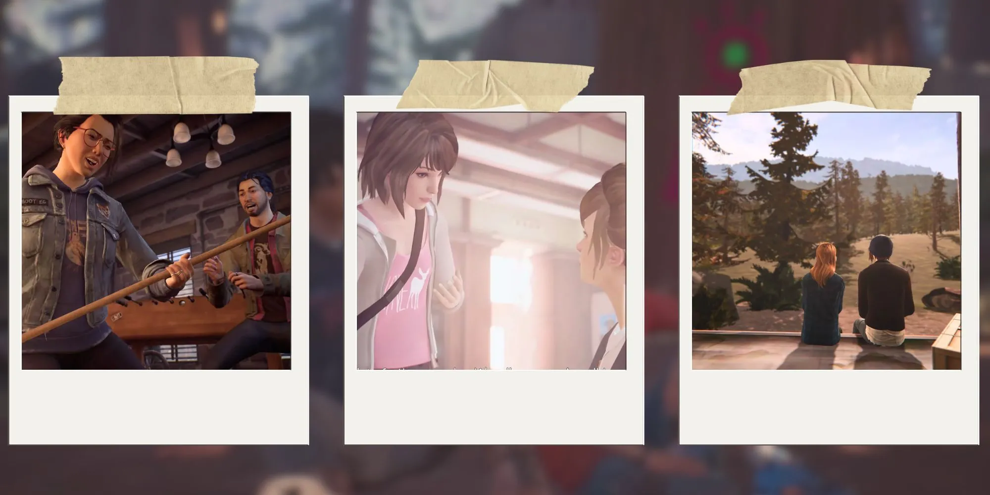 Tuyển tập các tựa game Life is Strange trong bộ sưu tập kỷ niệm 10 năm, thể hiện sự đa dạng về phong cách và bối cảnh cốt truyện.