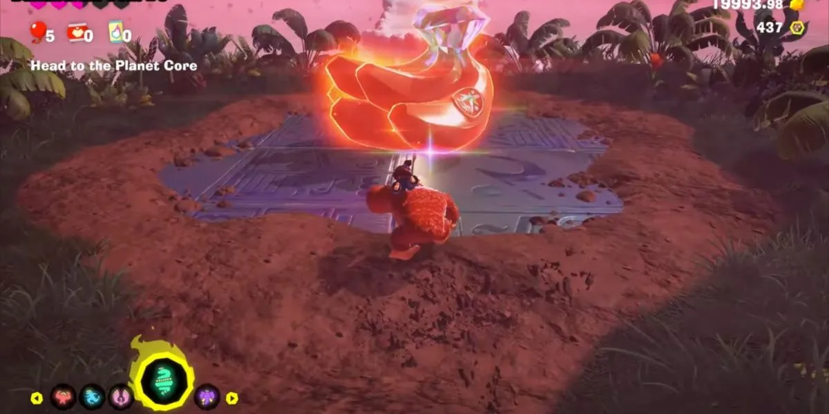 Viên ngọc Banandium giúp nạp đầy năng lượng Bananergy trong Donkey Kong Bananza