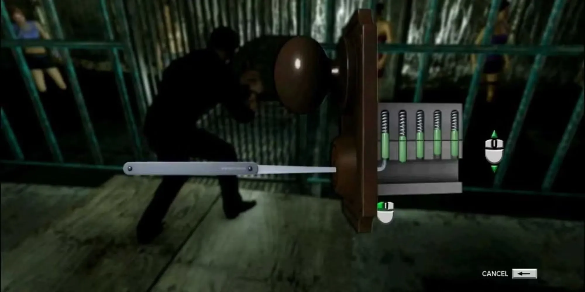Wei Shen thực hiện kỹ năng phá khóa trong thế giới mở Hong Kong của game Sleeping Dogs