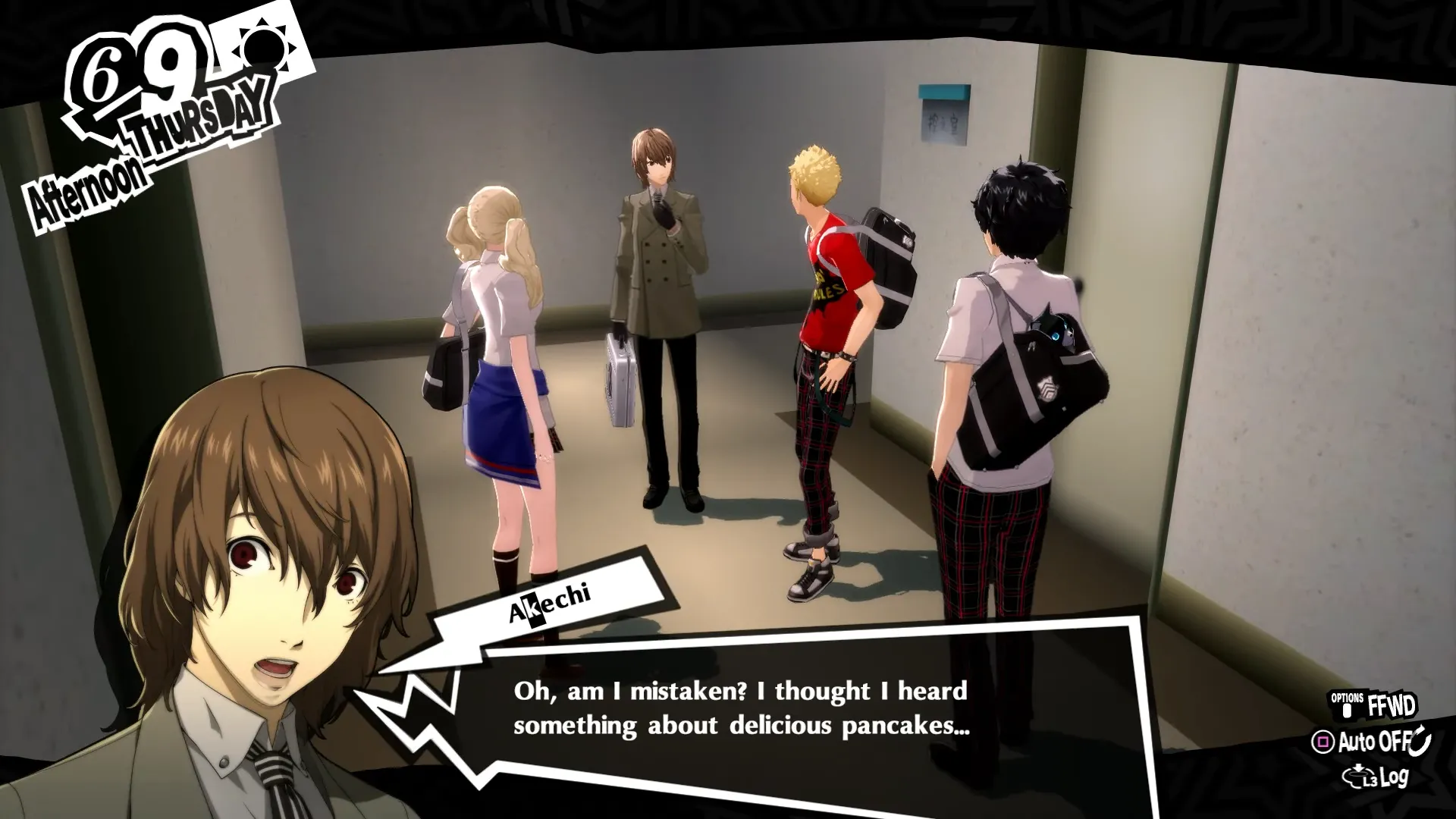 Akechi hỏi về bánh kếp, một dấu hiệu kinh điển trong Persona 5