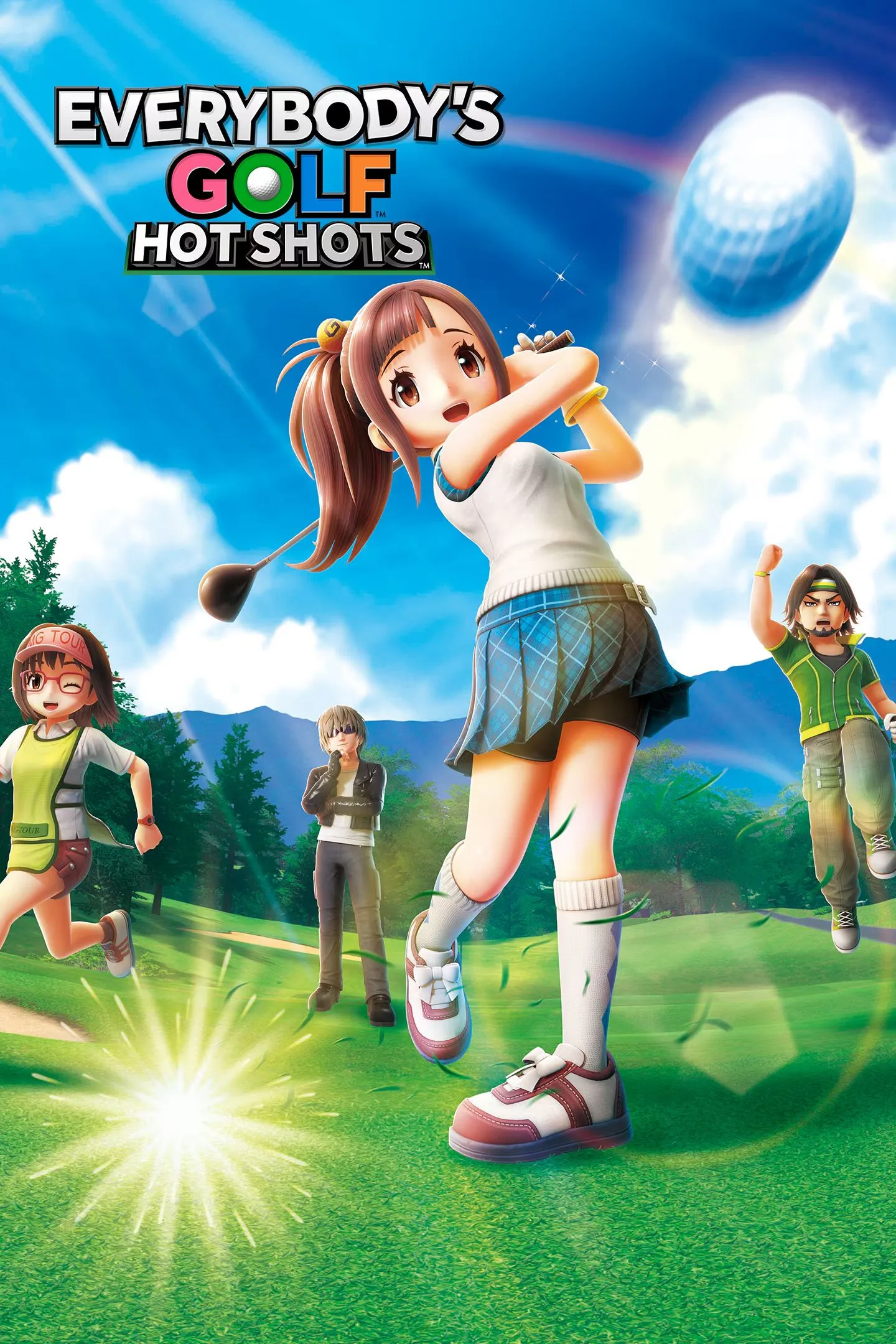 Ảnh bìa game Everybody's Golf Hot Shots, đánh giá tổng thể là một cú swing hụt đáng thất vọng.