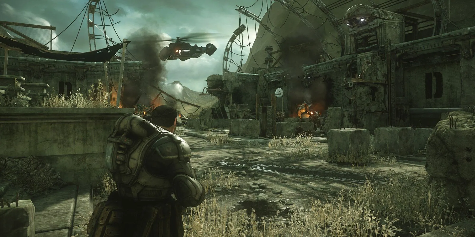 Cảnh hành động kịch tính trong Gears of War: Ultimate Edition với đồ họa được nâng cấp
