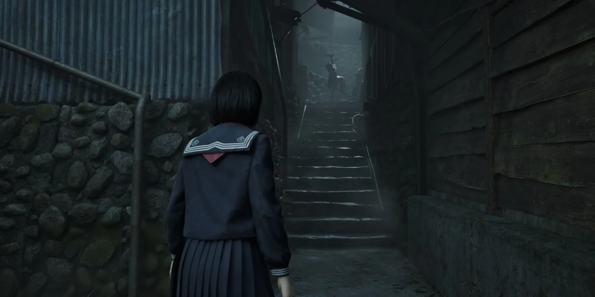 Hinako đối mặt với thực thể kinh dị trong Silent Hill f