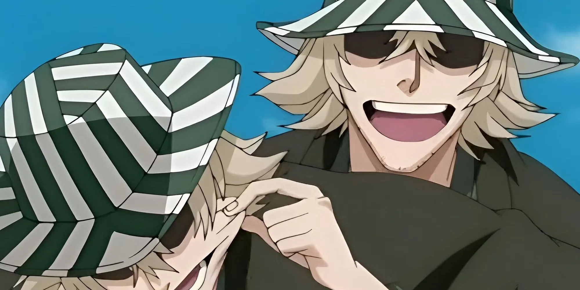 Kisuke Urahara, cựu Đội trưởng Đội 12, với chiếc mũ xô đặc trưng và ánh mắt sắc sảo ẩn chứa nhiều bí mật