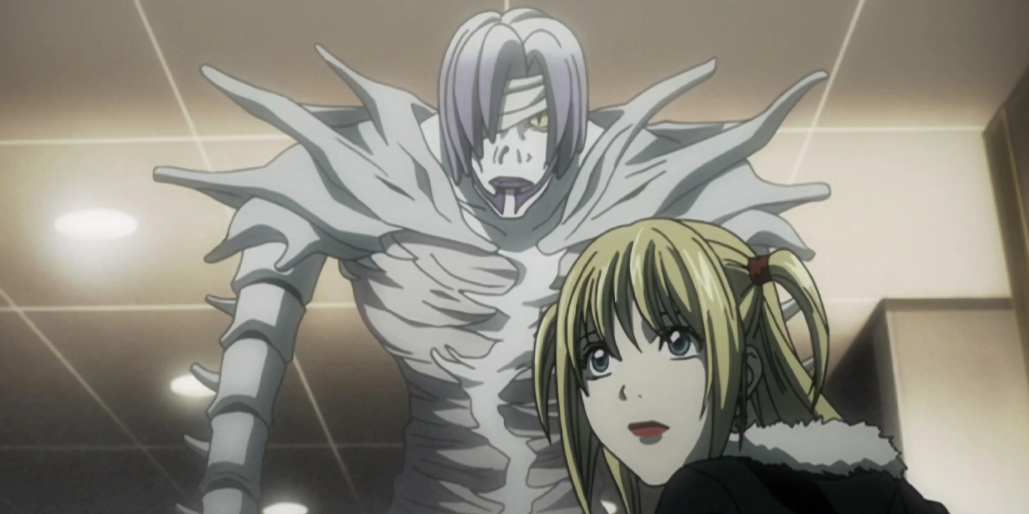 Misa Amane với ánh mắt tôn thờ Light Yagami, sẵn sàng hy sinh tất cả