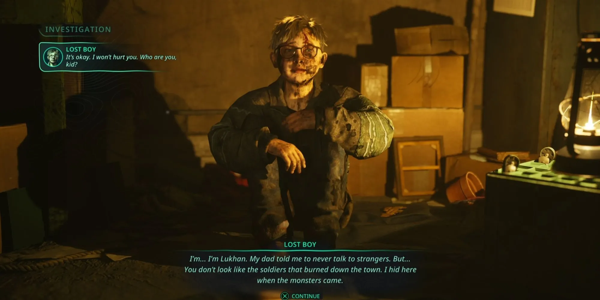 Remi đứng trước một câu đố phức tạp trong Hell Is Us, minh họa độ khó của Investigation