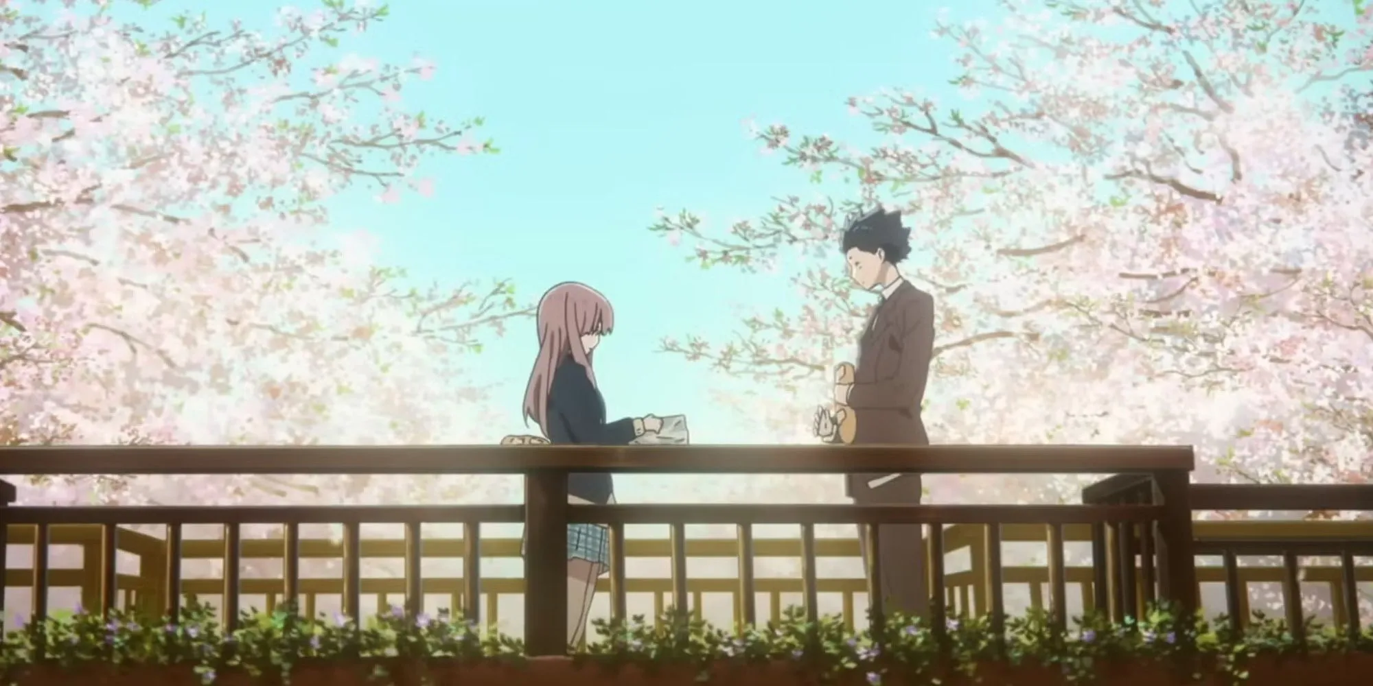 Shoko Nishimiya, nhân vật trung tâm của A Silent Voice, với ánh nhìn chất chứa nỗi đau và khao khát được thấu hiểu.