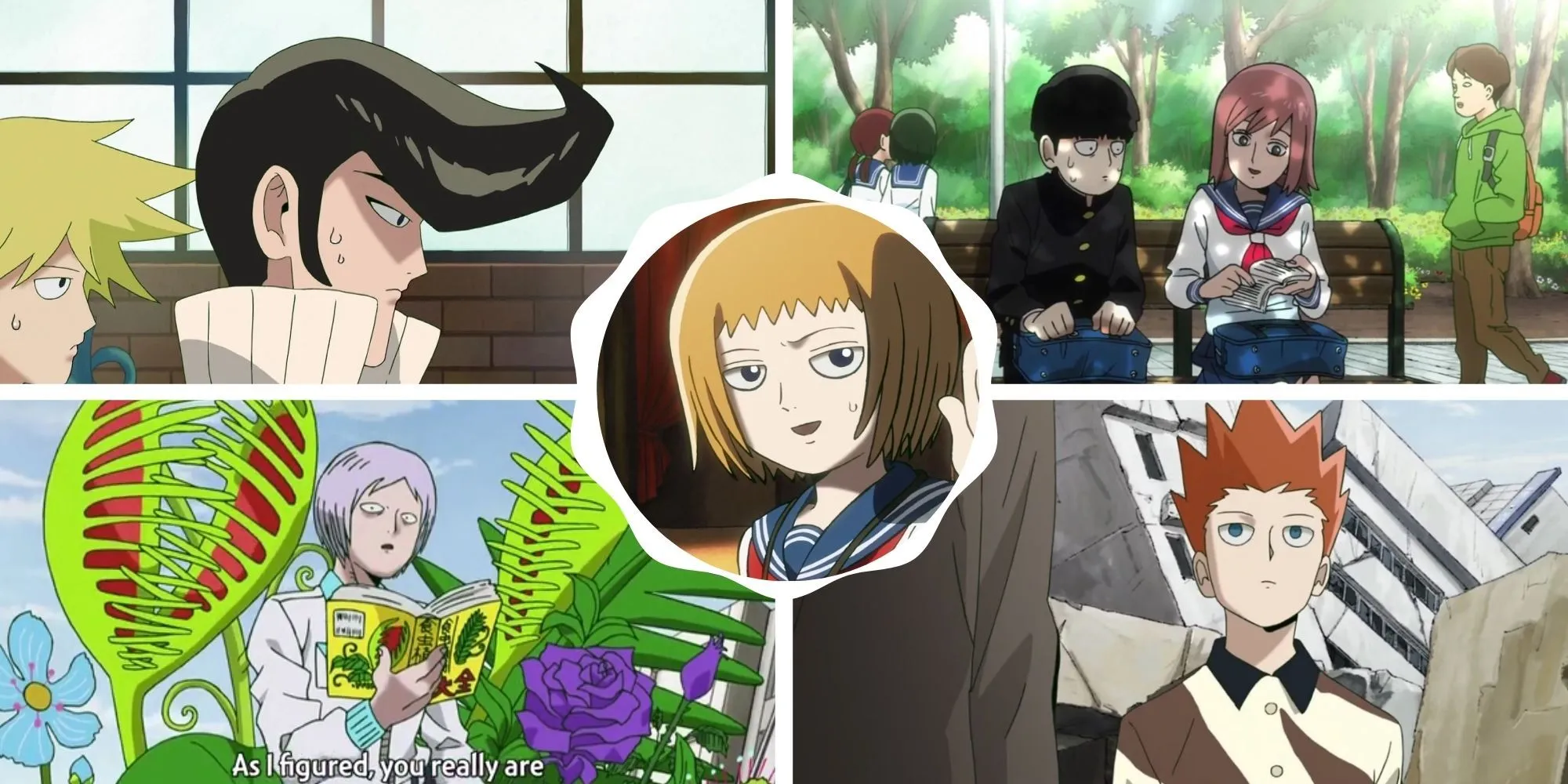 Tuyển tập các nhân vật phụ nổi bật của Mob Psycho 100, mỗi người mang một câu chuyện và đóng góp vào sự phát triển của Mob.