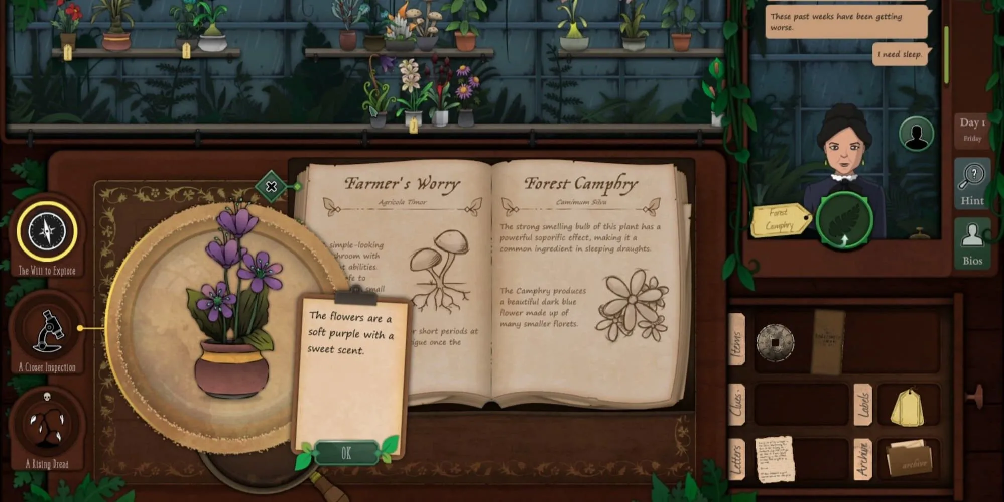 Xác định một loại cây trong Strange Horticulture